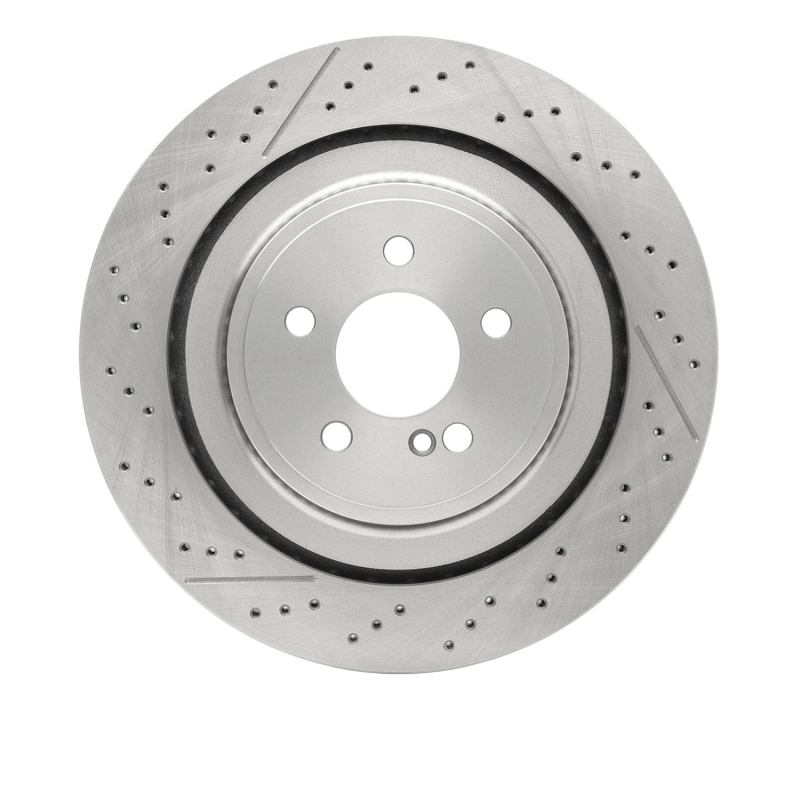 Mercedes-Benz E63 AMG Brake Rotor (1) - Rear - R1 Concepts - Drilled and Slotted - `10-`18 Mercedes-Benz E63 AMG Brake Rotor (1) - Rear - R1 Concepts - Drilled and Slotted - `10-`18